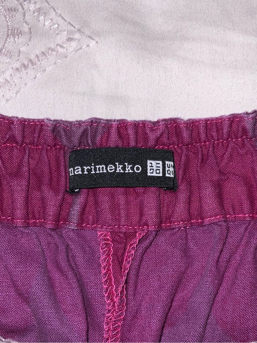 Marimekko Purple Polka Dot Cropped Wide-Leg Pants - Picture 5 of 10